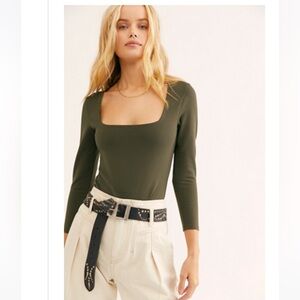 Free People Truth or Square Bodysuit, Small (3)
